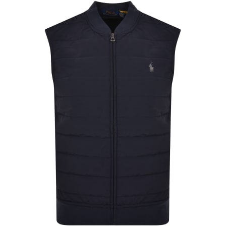 Ralph Lauren Full Zip Gilet Black Mainline Menswear